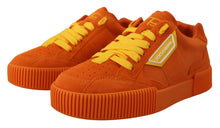 Load image into Gallery viewer, Dolce &amp; Gabbana Orange Leather P.j. Tucker Sneakers Shoes
