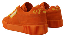 Load image into Gallery viewer, Dolce &amp; Gabbana Orange Leather P.j. Tucker Sneakers Shoes
