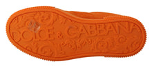 Load image into Gallery viewer, Dolce &amp; Gabbana Orange Leather P.j. Tucker Sneakers Shoes
