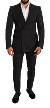 Load image into Gallery viewer, Dolce &amp; Gabbana Elegant Black Floral Brocade Suit
