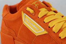 Load image into Gallery viewer, Dolce &amp; Gabbana Orange Leather P.j. Tucker Sneakers Shoes
