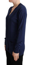 Load image into Gallery viewer, Dolce &amp; Gabbana Elegant Virgin Wool Blue Cardigan
