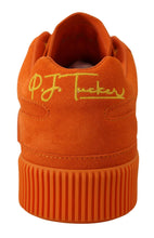 Load image into Gallery viewer, Dolce &amp; Gabbana Orange Leather P.j. Tucker Sneakers Shoes
