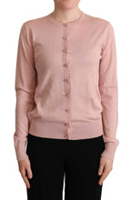 Load image into Gallery viewer, Dolce &amp; Gabbana Elegant Pink Cashmere Silk Cardigan
