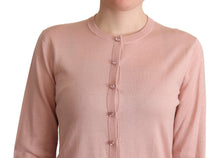 Load image into Gallery viewer, Dolce &amp; Gabbana Elegant Pink Cashmere Silk Cardigan
