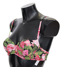 Load image into Gallery viewer, Dolce &amp; Gabbana Elegant Pink Floral Bikini Top
