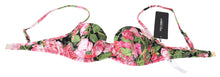 Load image into Gallery viewer, Dolce &amp; Gabbana Elegant Pink Floral Bikini Top
