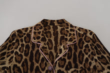 Load image into Gallery viewer, Dolce &amp; Gabbana Elegant Silk Leopard Print Collared Top
