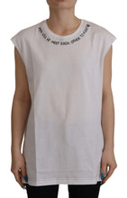 Load image into Gallery viewer, Dolce &amp; Gabbana Elegant White Cotton Sleeveless Top
