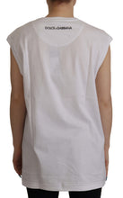 Load image into Gallery viewer, Dolce &amp; Gabbana Elegant White Cotton Sleeveless Top
