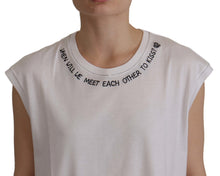 Load image into Gallery viewer, Dolce &amp; Gabbana Elegant White Cotton Sleeveless Top
