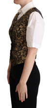 Load image into Gallery viewer, Dolce &amp; Gabbana Elegant Black Jacquard Waistcoat
