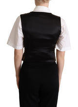 Load image into Gallery viewer, Dolce &amp; Gabbana Elegant Black Jacquard Waistcoat
