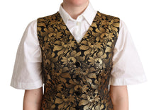 Load image into Gallery viewer, Dolce &amp; Gabbana Elegant Black Jacquard Waistcoat
