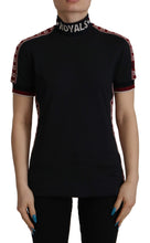Load image into Gallery viewer, Dolce &amp; Gabbana Elegant Black Turtle Neck Cotton Tee
