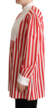 Load image into Gallery viewer, Dolce &amp; Gabbana Elegant Red and White Stripe Cotton Polo Top
