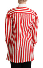 Load image into Gallery viewer, Dolce &amp; Gabbana Elegant Red and White Stripe Cotton Polo Top
