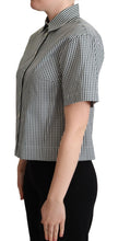 Load image into Gallery viewer, Dolce &amp; Gabbana Elegant Checkered Cotton Polo Top
