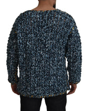 Load image into Gallery viewer, Dolce &amp; Gabbana Elegant Blue V-Neck Cardigan Sweater
