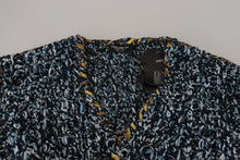 Load image into Gallery viewer, Dolce &amp; Gabbana Elegant Blue V-Neck Cardigan Sweater
