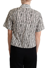 Load image into Gallery viewer, Dolce &amp; Gabbana Elegant Floral Cotton Polo Top
