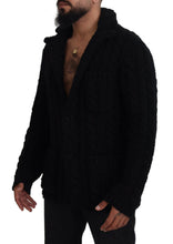 Load image into Gallery viewer, Dolce &amp; Gabbana Elegant Black Wool-Cashmere Cardigan Sweater
