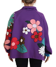 Load image into Gallery viewer, Dolce &amp; Gabbana Elegant Purple Floral Pullover Sweater
