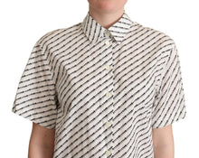 Load image into Gallery viewer, Dolce &amp; Gabbana Elegant Dotted Cotton Polo Top
