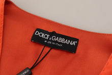 Load image into Gallery viewer, Dolce &amp; Gabbana Elegant Orange Silk Waistcoat
