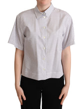 Load image into Gallery viewer, Dolce &amp; Gabbana Elegant Polka Dots Collared Polo Top
