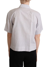 Load image into Gallery viewer, Dolce &amp; Gabbana Elegant Polka Dots Collared Polo Top
