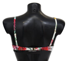 Load image into Gallery viewer, Dolce &amp; Gabbana Elegant Floral Bikini Top – Summer Chic
