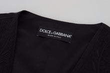 Load image into Gallery viewer, Dolce &amp; Gabbana Elegant Black Silk Blend Waistcoat Vest
