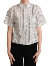 Load image into Gallery viewer, Dolce &amp; Gabbana Geometric Elegance Collared Polo Top
