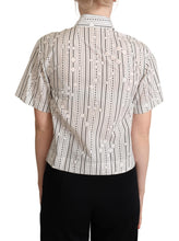 Load image into Gallery viewer, Dolce &amp; Gabbana Geometric Elegance Collared Polo Top
