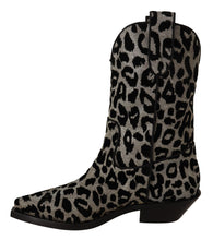 Load image into Gallery viewer, Dolce &amp; Gabbana Elegant Leopard Print Mid Calf Boots
