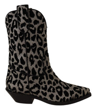 Load image into Gallery viewer, Dolce &amp; Gabbana Elegant Leopard Print Mid Calf Boots
