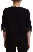 Load image into Gallery viewer, Dolce &amp; Gabbana Elegant Beaded Logo Zip Sleeve Blouse
