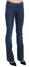 Load image into Gallery viewer, Just Cavalli Chic Blue Washed Boot Cut Denim Pants
