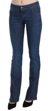 Load image into Gallery viewer, Just Cavalli Chic Blue Washed Boot Cut Denim Pants
