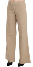 Load image into Gallery viewer, Just Cavalli Beige Mid Waist Flared Luxury Trousers
