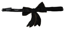 Load image into Gallery viewer, Dolce &amp; Gabbana Elegant Silk Rhinestone Bow Tie
