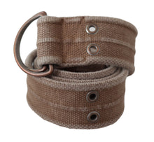 Load image into Gallery viewer, Dolce &amp; Gabbana Beige Leather Logo Belt Sling Cintura Buckle Belt
