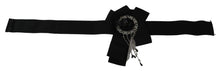 Load image into Gallery viewer, Dolce &amp; Gabbana Elegant Black Crystal Waist Belt
