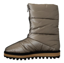 Load image into Gallery viewer, Dolce &amp; Gabbana Silver Platino Mid Calf Designer Boots
