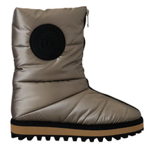 Load image into Gallery viewer, Dolce &amp; Gabbana Silver Platino Mid Calf Designer Boots
