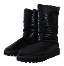 Load image into Gallery viewer, Dolce &amp; Gabbana Elegant Mid-Calf Boots in Black Polyester
