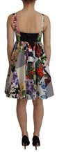 Load image into Gallery viewer, Dolce &amp; Gabbana Elegant Patchwork Mini Dress in Vibrant Multicolor
