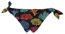 Load image into Gallery viewer, Dolce &amp; Gabbana Chic Black Side-Tie Coral Print Bikini Bottom
