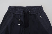 Load image into Gallery viewer, Dolce &amp; Gabbana Dark Blue Cotton Zipper Jogger Pants

